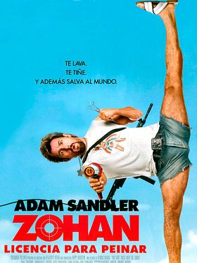 Cartel de Zohan: licencia para peinar