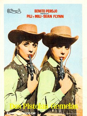 Cartel de Dos pistolas gemelas
