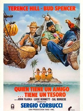 Cartel de Quien tiene un amigo, tiene un tesoro