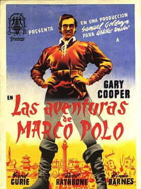 Cartel de Las aventuras de Marco Polo