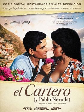 Cartel de El cartero (y Pablo Neruda)