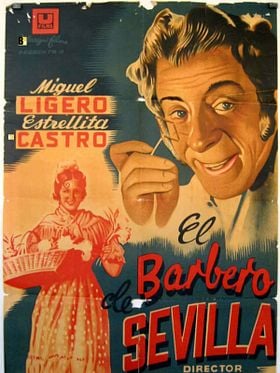 Cartel de El barbero de Sevilla
