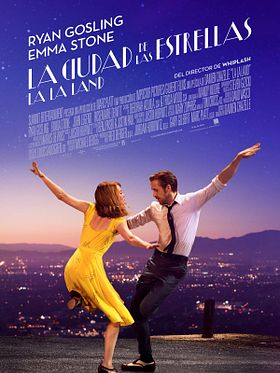 Cartel de La ciudad de las estrellas. La La Land