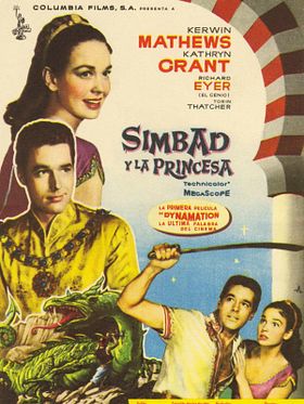 Cartel de Simbad y la Princesa