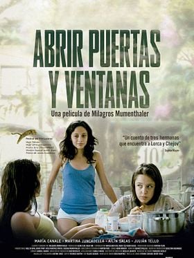 Cartel de Abrir puertas y ventanas