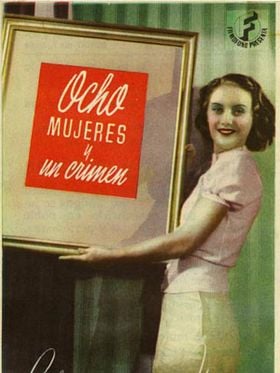Cartel de Ocho mujeres y un crimen