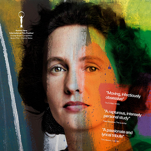 Foto La pintora y el glaciar