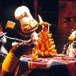 Foto James y el melocotón gigante