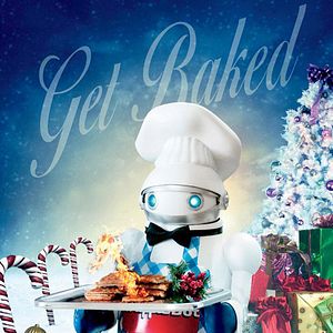 Foto Dos colgaos muy fumaos en Navidad