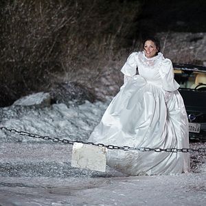 Foto Una novia en la nieve