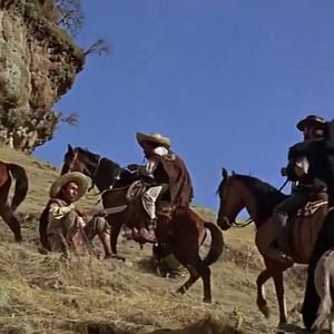 Foto Dos mulas y una mujer