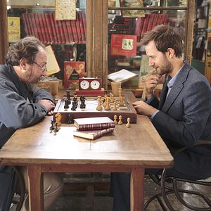 Foto Pastel de pera con lavanda