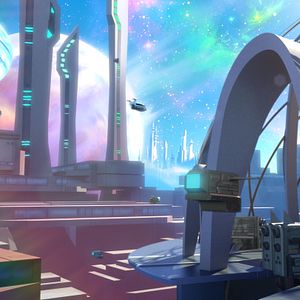 Foto Barbie en una aventura espacial