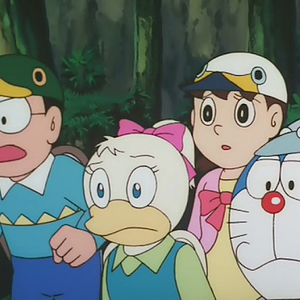 Foto Doraemon en el mágico mundo de las aves