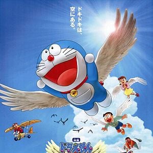 Foto Doraemon en el mágico mundo de las aves