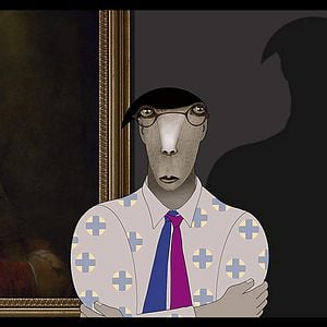 Foto Ruben Brandt, coleccionista