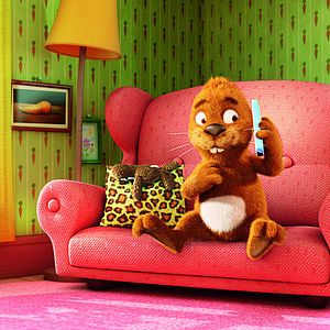 Foto Keinohrhase und Zweiohrküken