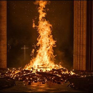 Foto Arde Notre-Dame