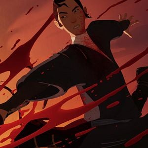 Foto Samurái de ojos azules