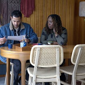 Foto La mujer en la pared