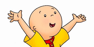 Cartel de Caillou hace galletas