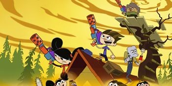 Cartel de Escape del Campamento Lakebottom/La rebelión de los bottomeros