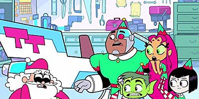 Cartel de Teen Titans Save Christmas