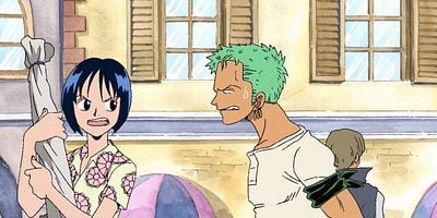 Cartel de Sandai Kitetsu to Yubashiri ! Zoro no shintō to onna sōchō