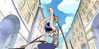 Cartel de Hajimari to owari no machi Logue Town jōriku