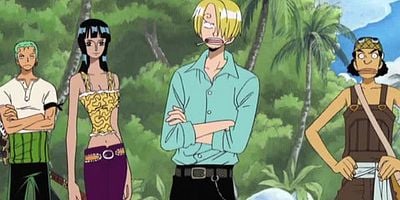 Cartel de Hayaku mo hanzaisha !? Skypiea no hō no bannin