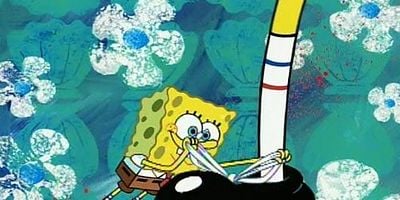 Cartel de Llevas los cordones desatados/El día libre de Calamardo