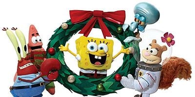 Cartel de La Navidad de Bob Esponja
