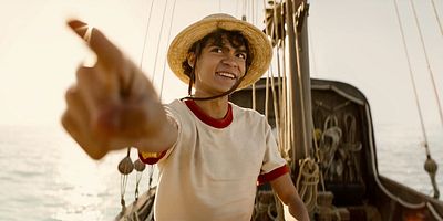 Cartel de The man in the straw hat