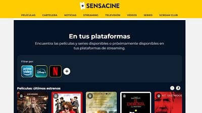 La nueva opción de 'Mi cuenta' en SensaCine: filtra por tus plataformas favoritas y pide que te avisen de tus estrenos más esperados noticias imagen