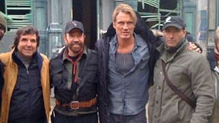 Primera imagen de Chuck Norris en el rodaje de 'The Expendables 2'