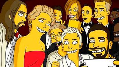 El 'selfie' de los Oscar... ¡Simpsonizado!