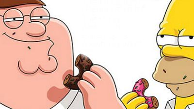 El 'crossover' de 'Los Simpson' y 'Padre familia', protagonista de las portadas de EW noticias imagen