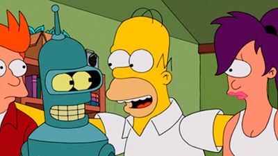 El 'gag del sofá' del crossover entre 'Los Simpson' y 'Futurama'