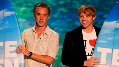 'Harry Potter': Tom Felton (Draco) le gasta una broma a Rupert Grint (Ron) noticias imagen
