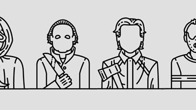 Personajes clásicos del cine de terror (y otros) en iconos minimalistas, ¿cuántos puedes adivinar?