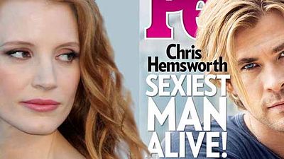 Jessica Chastain bromea con Chris Hemsworth sobre el título de "hombre más sexy del mundo" noticias imagen