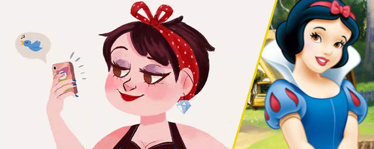 Las princesas Disney dibujadas como si fuesen 'millennials' noticias imagen