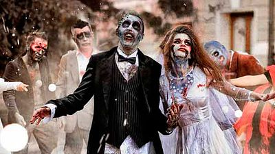 Parejas que celebraron una boda inspirada en películas de terror noticias imagen