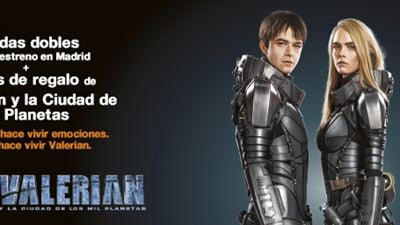 ¡SORTEAMOS 5 ENTRADAS DOBLES PARA EL PREESTRENO + 5 PACKS DE REGALOS DE ‘VALERIAN Y LA CIUDAD DE LOS MIL PLANETAS'!