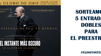 ¡SORTEAMOS 5 ENTRADAS DOBLES PARA EL PREESTRENO DE ‘EL INSTANTE MÁS OSCURO' EN MADRID!
 noticias imagen