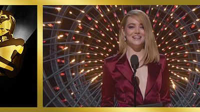 Oscar 2018: Emma Stone imita a Natalie Portman al presentar Mejor dirección noticias imagen