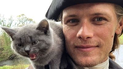 'Outlander': Sam Heughan revela que el adorable Adso ha sido interpretado por seis gatos diferentes en la temporada 5