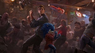 'Sonic. La película': Este 'concept art' muestra la primera versión del erizo peleando junto a Chris Evans noticias imagen
