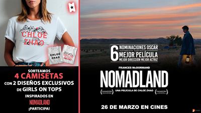 Sorteamos cuatro camisetas de 'Nomadland' diseñadas por Girls on Tops