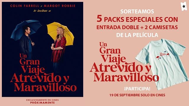 Disfruta de 'Un gran viaje atrevido y maravilloso' en cines: Sorteamos 5 packs de la película protagonizada por Margot Robbie y Colin Farrell noticias imagen